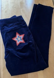 Pantalones ajustados de pana azul estrella lentejuelas talla 13y Mini Boden - Imagen 1 de 7