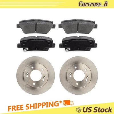 Rear Brake Pads and Rotors Kit for Hyundai Elantra GT 2.0L 2018 2019 - Image 1 of 4