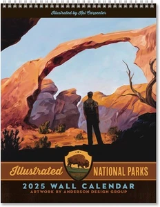 Americanflat 2025 Wall Calendar - Scenic National 10x13, Park  - Picture 1 of 10