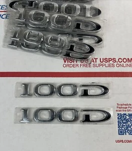2X Genuine 100D Tailgate Emblem Tesla Model S and X ( 2 Pack ) - SAME DAY SHIP - Picture 1 of 4