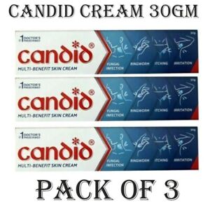 (Pack de 3) crème candide 30 g chacune pour les soins de la peau
