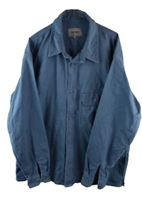 Carhartt Mens Reno Shirt Cotton Overshirt Shacket Size XL Blue Badge Missing - Picture 1 of 10