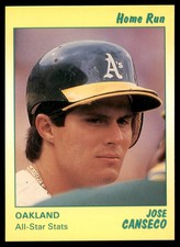 1991 Star Yellow /1500 Jose Canseco #4 NM/MT or Better Oakland Athletics