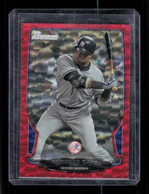 Bowman #59 Robinson Cano 2013 lámina de hielo roja #'d/25 Foto 1 de 2
