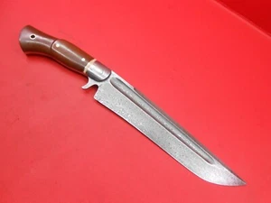 Custom Handmade Wootz Damascus Steel Bowie Hunting Knife Handle With Sheath S51 - Picture 1 of 13