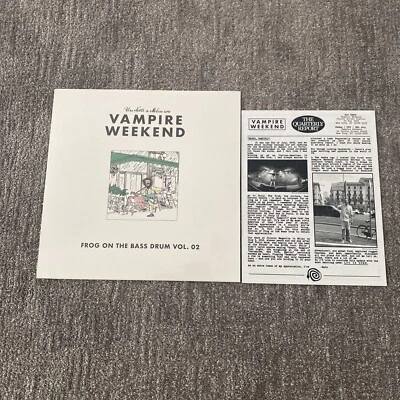 VAMPIRE WEEKEND Frog On The Bass Drum Vol. 2 Vinyl LP + Newsletter Live Italy - Image 1 of 3