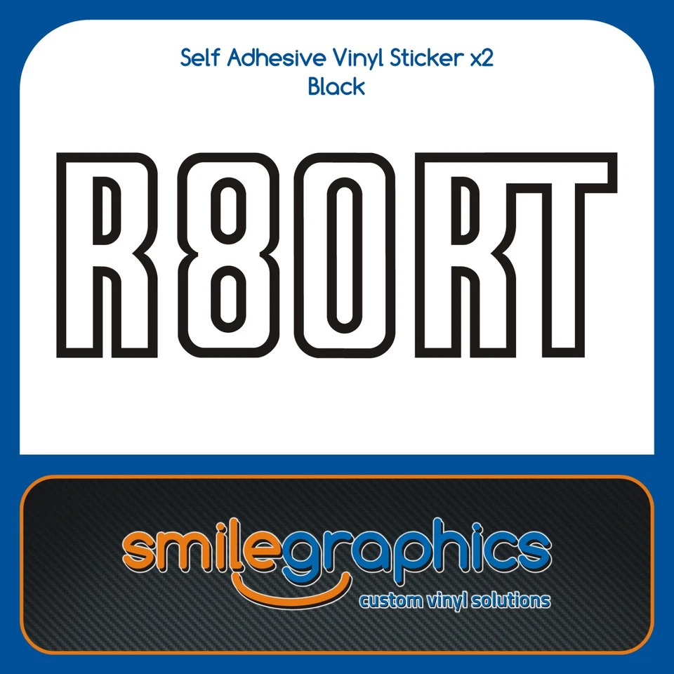 Calcomanías adhesivas negras para panel lateral cubierta de batería BMW R80RT Foto 1 de 1