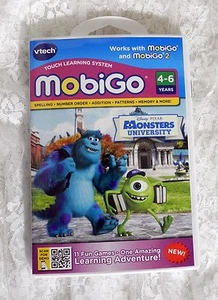 VTech MobiGo Disk Learning System Monsters University 4-6 Years Math Spelling - Picture 1 of 2