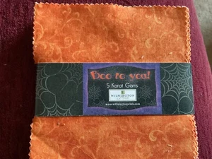 Wilmington Prints Fabric Boo To You 42 Charm Pack 5” Squares Halloween - Picture 1 of 5