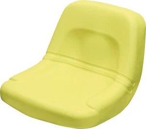 13 Inch Tall Yellow Vinyl Metal Pan Seat w/Multiple Mounting patterns For Mowers - Picture 1 of 9