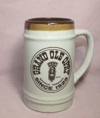 Taza de cerveza Grand Ole Opry & WSM Radio Nashville Tenn. Western 1975 desde 1925 Foto 1 de 4