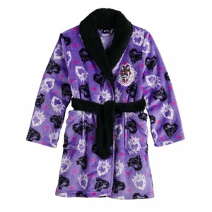 NWT Girls Disney Descendants Bath Robe Pajamas 4 6 8 10 12 Audrey Evie Uma Mal - Picture 1 of 2
