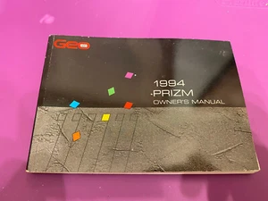 1994 Chevrolet Geo Prizm Owners Manual Book - Picture 1 of 1