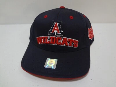 Boné Snapback Vintage NCAA Arizona Wildcats Spellout Anos 90 Starter NOVO SEM ETIQUETAS - Imagem 1 de 4