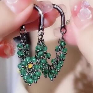 Fashion Crystal Tassel Earrings Stud Women Drop Dangle Wedding Jewelry Gift Hot