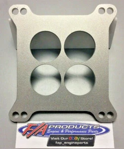4 Hole 4 Barrel Carburetor Insulator AlM. With Poly Core .230" Thick Spacer T155 - Picture 1 of 10