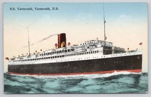 Postal Steamship SS Yarmouth NS Nueva Escocia Canadá - Imagen 1 de 2