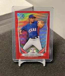 Isiah Kiner-Falefa 2014 Bowman Chrome BCP11 Prospect Red Wave Refractor 02/25 - Picture 1 of 2