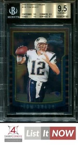 2000 BOWMAN CHROME #236 TOM BRADY RC PATRIOTS BGS 9.5 A1546-090
