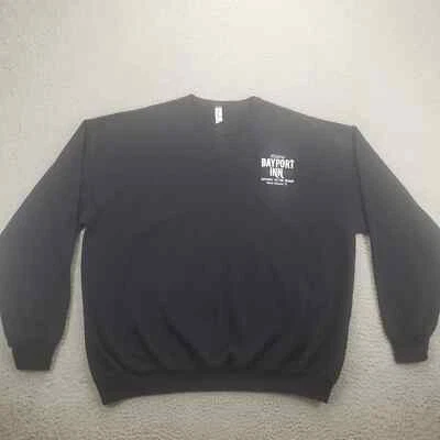 Sudadera Jerzees Nublend Para Hombres 2XL Negra Histórica Bayport Inn Florida Motocicleta Foto 1 de 4