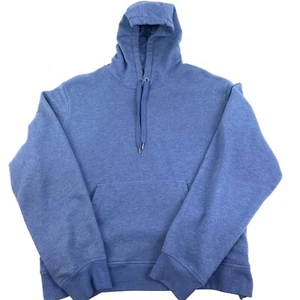 Essentials Men's Hoodie Fleece Sweatshirt Blue Size 2XL Pullover #8605 - Picture 1 of 4