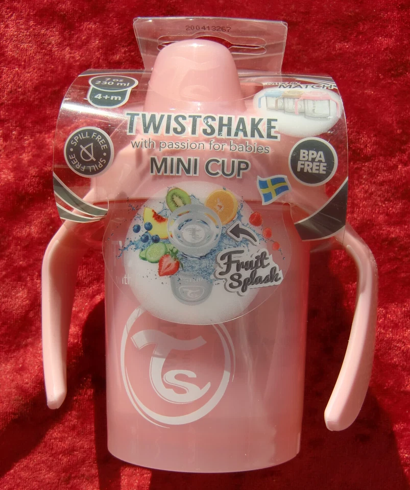 TWISTSHAKE, Mini Cup, Schnabeltasse, rosa, 230 ml, auslaufsicher, neu und ovp