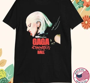 Lady Gaga The Chromatica Ball Tour 2024 BLACK SHIRT UNISEX XA480 - Picture 1 of 4