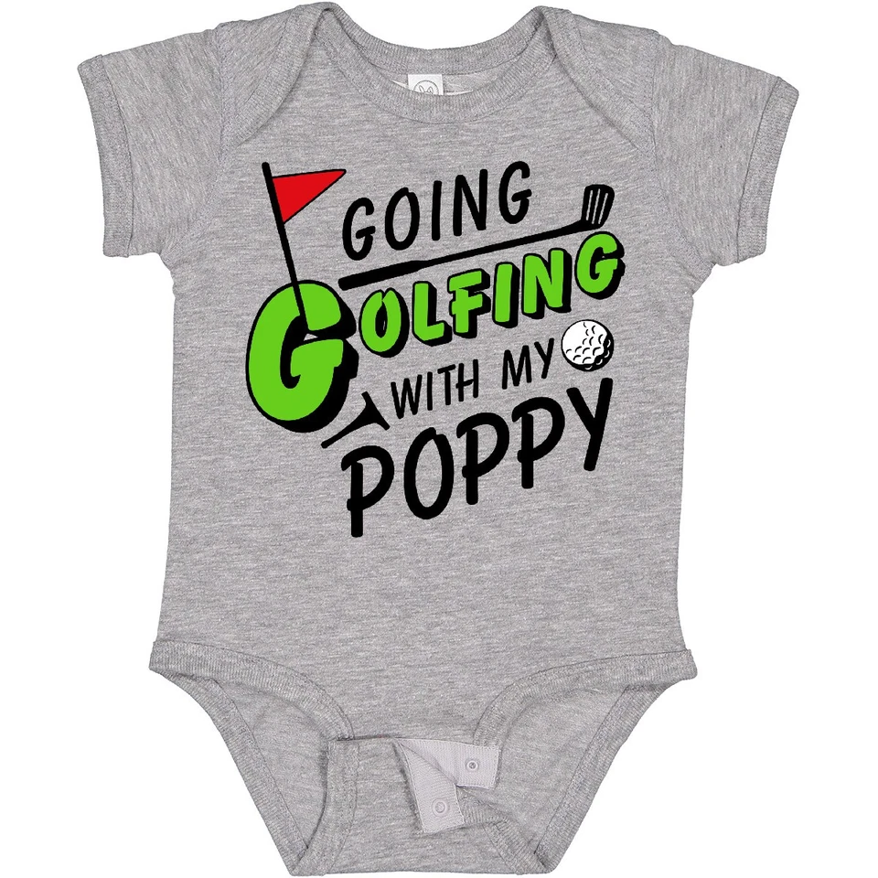 Inktastic Going Golfing With My Poppy - Niños Golf Bebé Body Deportes Abuelo Foto 1 de 1