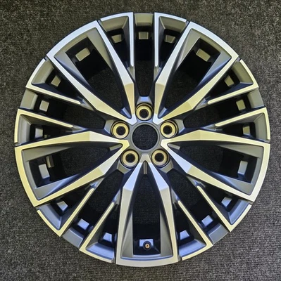 Оригинальное заводское колесо Cadillac XT4 20 x 8,5 дюйма 2019–2024 годов выпуска с обработанным/серым ободом GM - Изображение 1 из 4