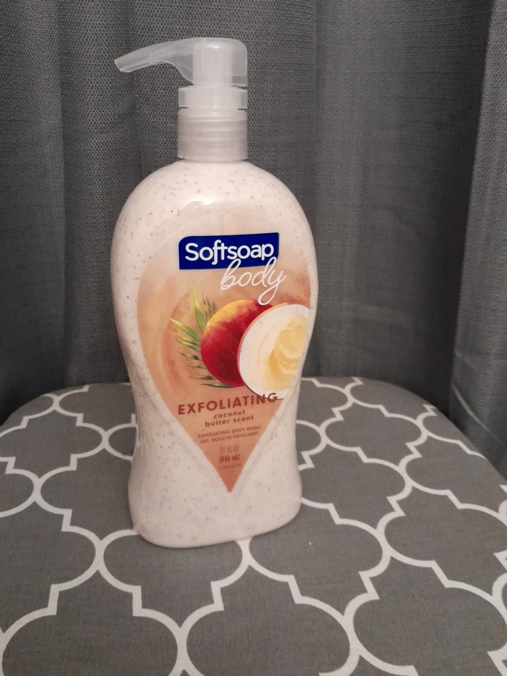 Мягкое мыло отшелушивающий насос для тела, скраб с кокосовым маслом — 32 жидких унции - Изображение 1 из 4