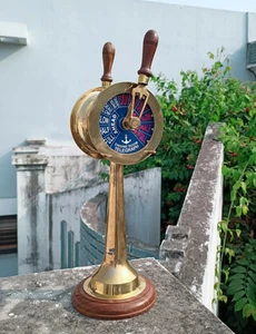15'' Vintage Brass Ship Engine Order Room Telegraph from Chadboam Liverpool Gift - Picture 1 of 5
