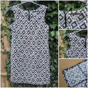 Marks And Spencer Linen Blend Dress Size 14 Summer Sleeveless Pockets Holiday - Picture 1 of 14