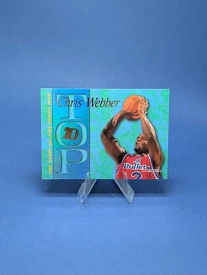 1995-96 NBA Hoops All-Time Rookie Team Chris Webber #AR3 Bullets Foto 1 de 2
