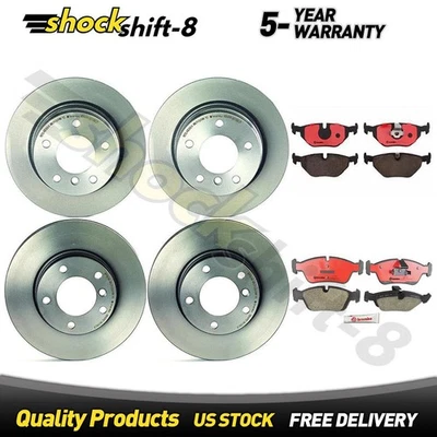 Kit Pastillas Freno y Rotores Delanteros Traseros para BMW 328is 2.8L 1998 Foto 1 de 4