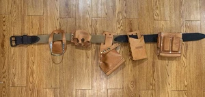 craftsman leather tool belt pouch. 100% Saddle Leather Made In Mexico - Picture 1 of 12