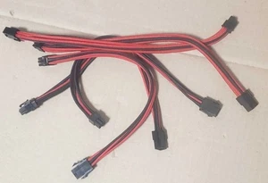 5pcs PCI-E 6Pin Female to 6P Male PCI Express Extension Cable Power Supply 30 сm - Afbeelding 1 van 4
