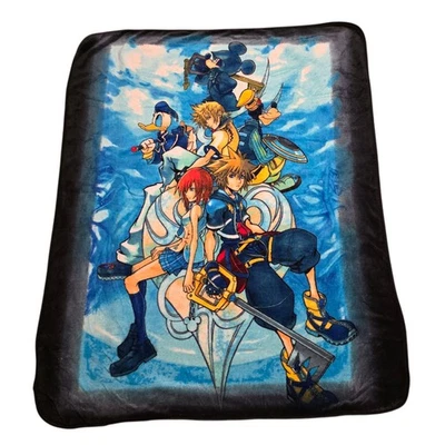 Disney Kingdom Hearts Juego Manta Sora Mickey Mouse Goofy Pato Donald Foto 1 de 2