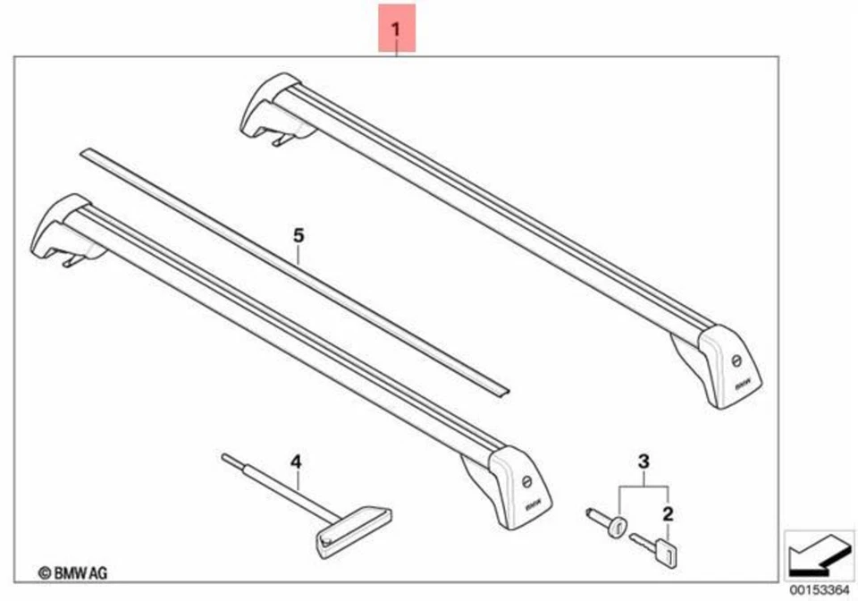 Portabarandillas genuino BMW E91 316d 316i 318d 318i 320d 320i 320xd 82710415050 Foto 1 de 1