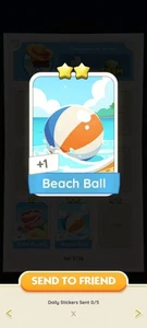 Beach Ball 2⭐ sticker (Set 3 #8 ) Escape Summer Album - Picture 1 of 1