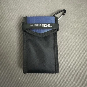Nintendo DS Official Soft Carrying Case Travel Bag Black Blue - Picture 1 of 5