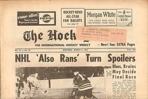 MARCH 6, 1965 HOCKEY NEWS - MAHOVLICH & HALL  - Picture 1 of 2