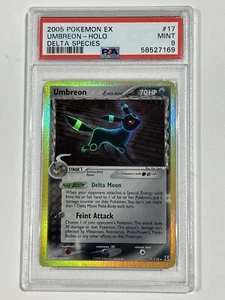 2005 Pokemon EX Delta Species - Umbreon Holo #17 PSA 9 Mint (1) - Picture 1 of 2