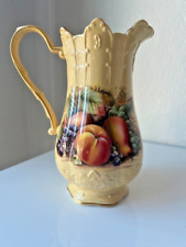 Aynsley England Orchard Fruit 7.5 in Jug / Pitcher MINT, FREE SHIPPING