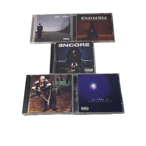 5 Music CDs EMINEM LL COOL J Pre Owned Used - Imagen 1 de 23