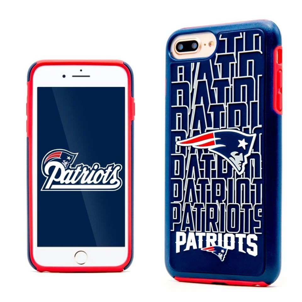 Funda de repetición FOCO NFL New England Patriots para iPhone 8+, 7+, 6+ y 6S+ (5,5") Foto 1 de 1