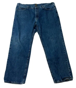 Lee Men's 2055525 Relaxed Fit Straight 100% Cotton Blue Jeans Size 42 X 30 - Picture 1 of 8
