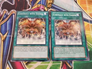 Yugioh - Contact with Exodia LDK2-ENY29/DR1-EN193 LP/NM 1st/Unlimited Common X2 - Picture 1 of 1