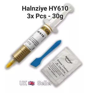3x Halnziye HY610 Gold 30g Tube Wärmeleitpaste für CPU GPU Wärmeübertragungen - Bild 1 von 13