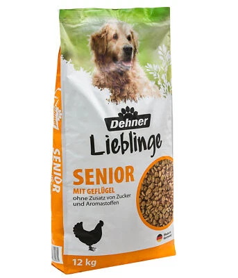 Hundefutter Trockenfutter Senior Kroketten Geflügel, Dehner - Bild 1 von 4