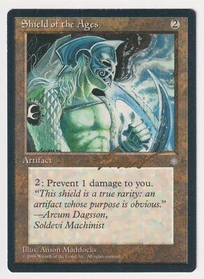 Gold Signed Shield of the Ages NM Ice Age Artist Anson Maddocks 1995 MTG Magic! - Image 1 of 2